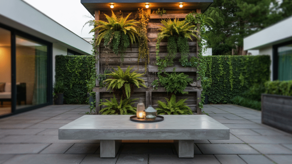 Concrete Coffee Table Centerpiece