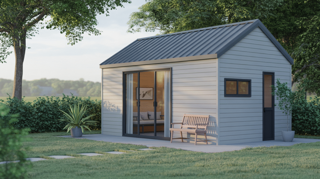 Modern Minimalist Shed – Clean Lines and Functional Design