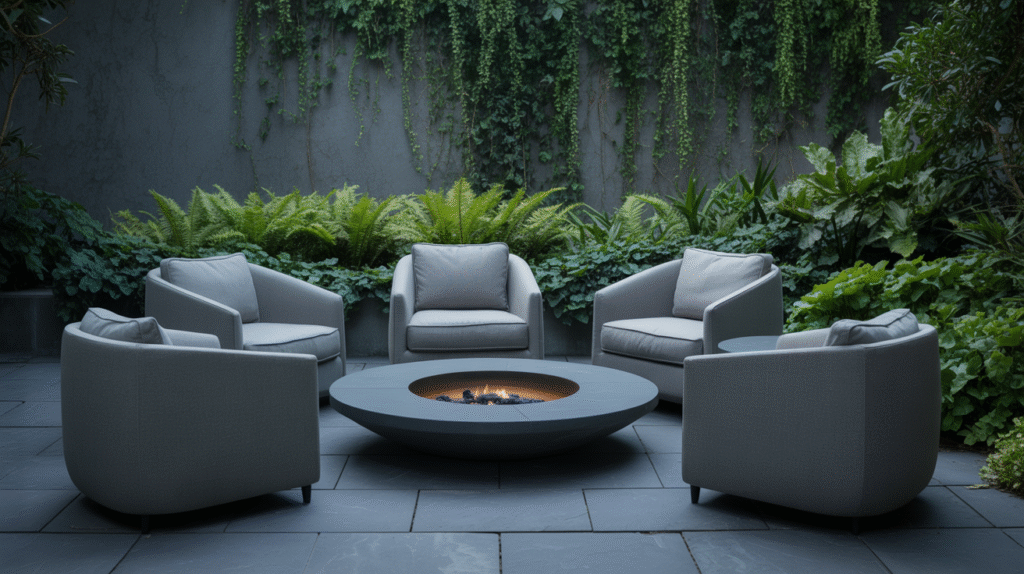 Contemporary Fire Pit Circle