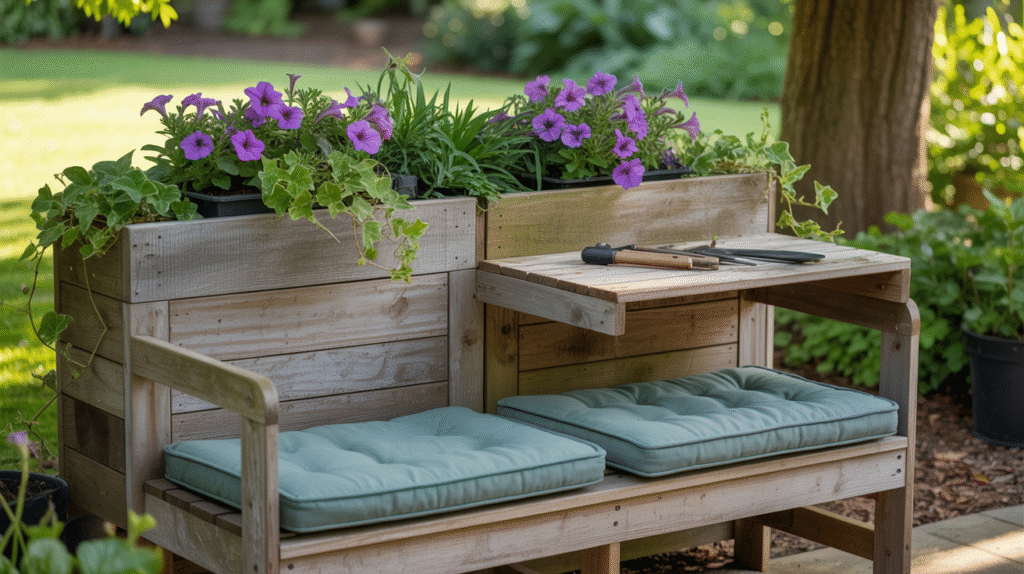 Planter Bench Combo