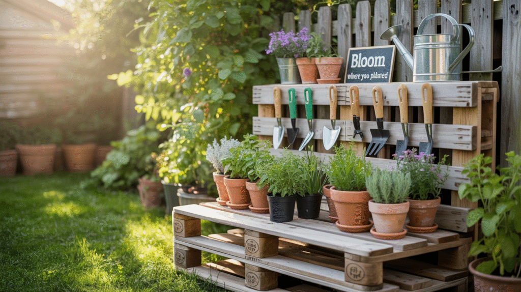 DIY Pallet Potting Bench