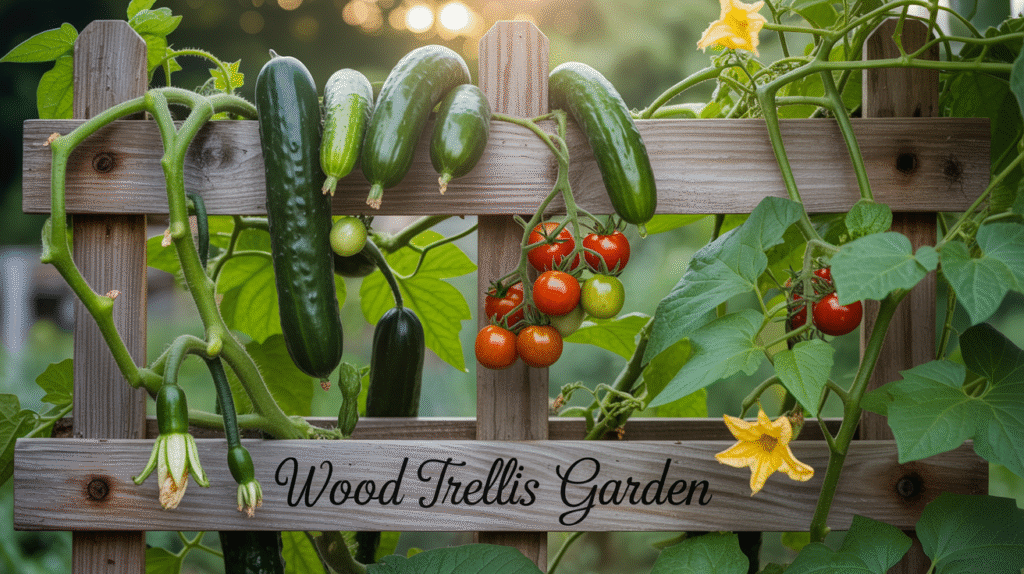 Trellis Fence for Climbing Veggies