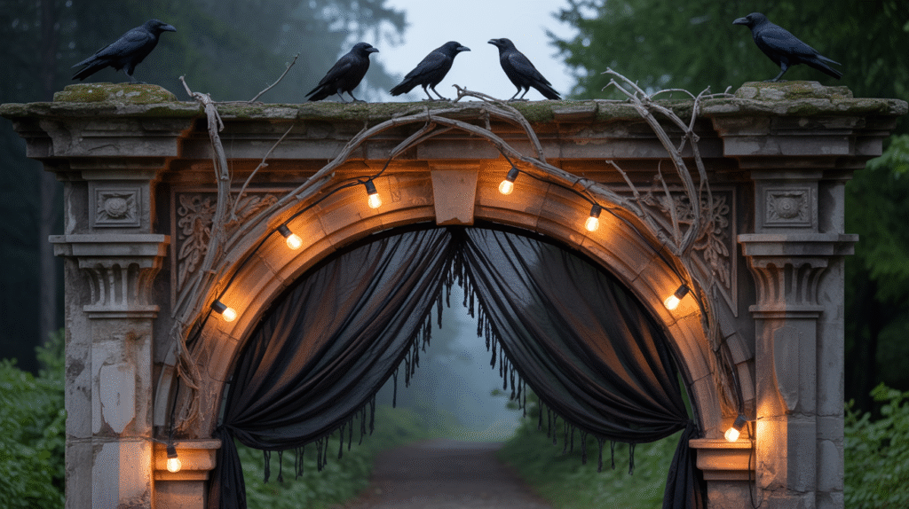 Create a chilling Halloween archway entrance
