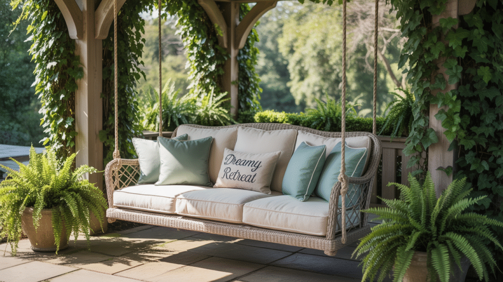 Hanging Sofas for a Floating Effect