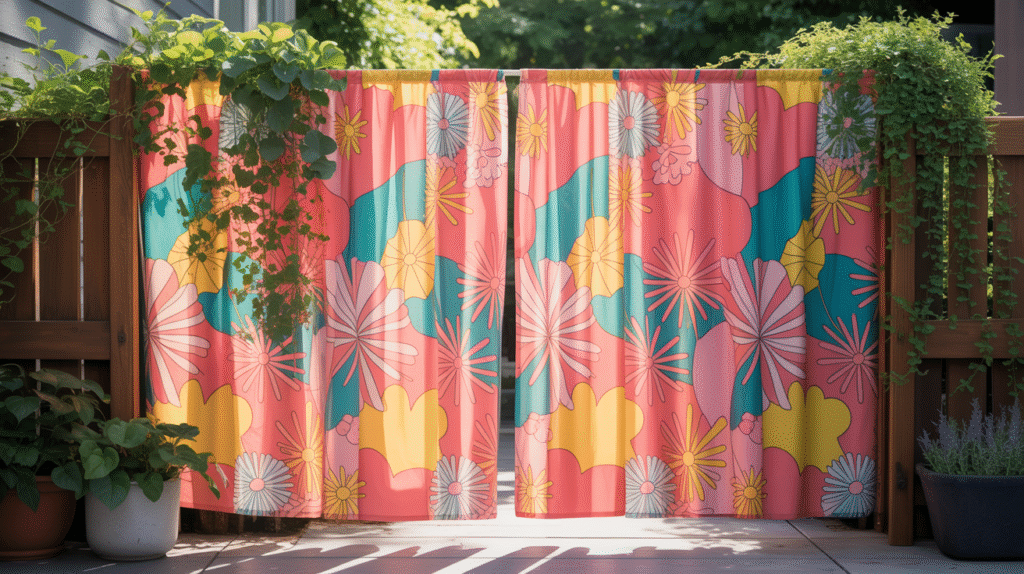 Shower Curtain Privacy Fence Hack