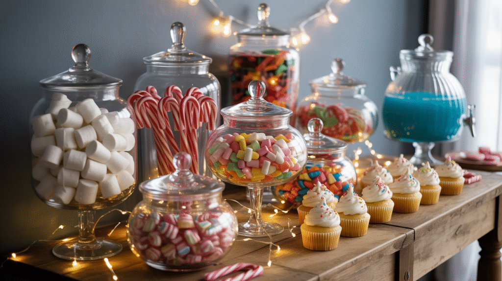  Winter Wonderland Candy Buffet