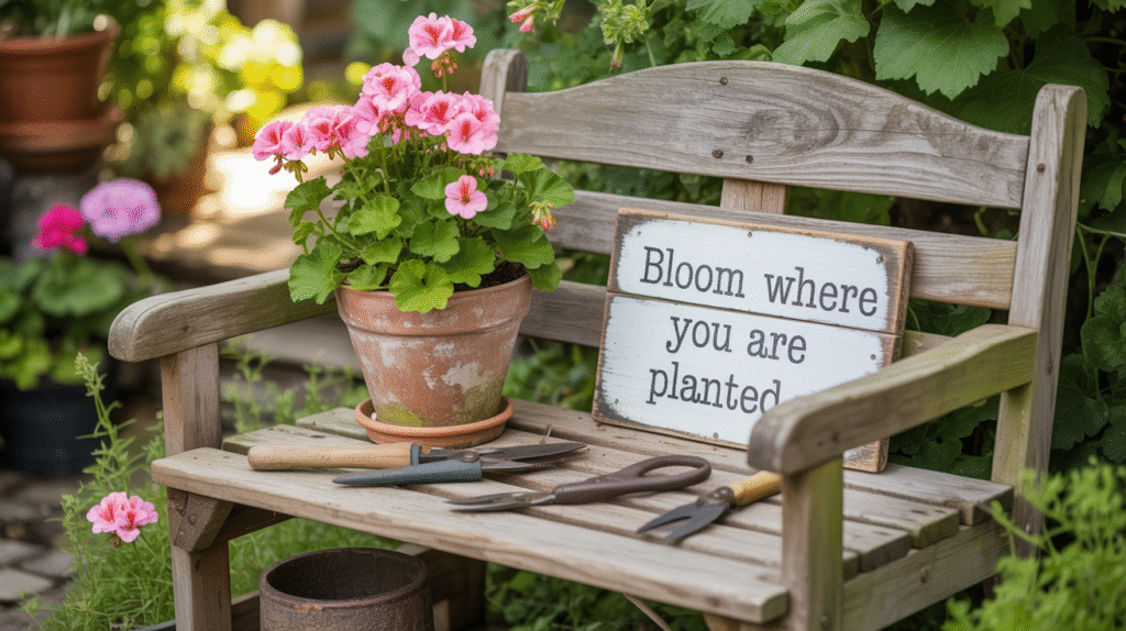 Vintage Potting Bench