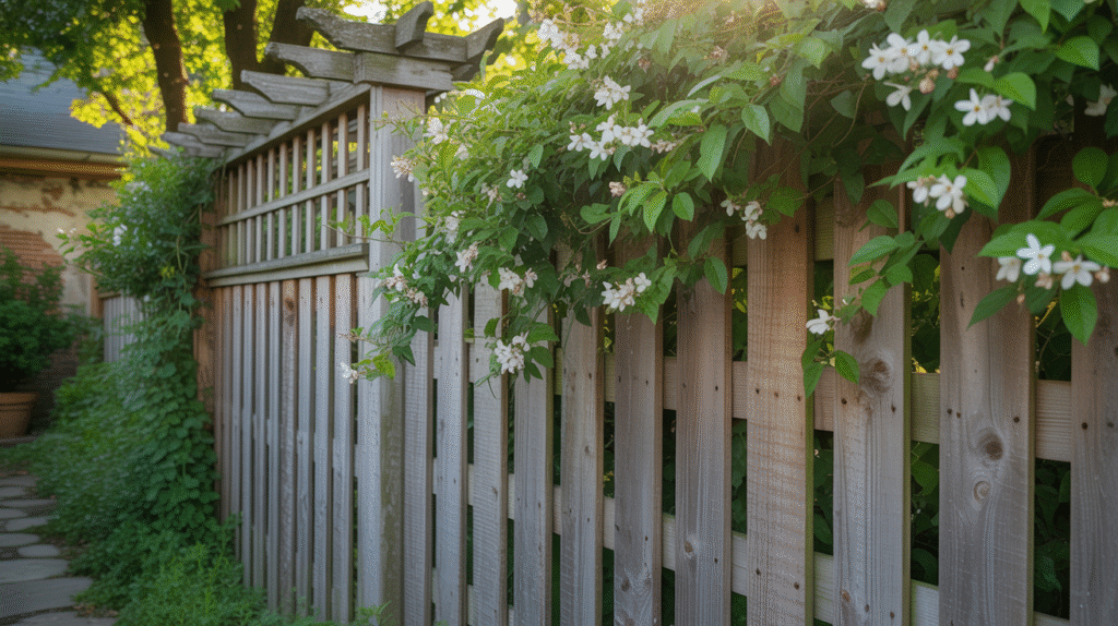  Fence with Trellis Extension