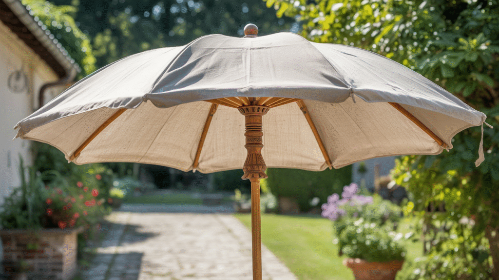 Umbrella with Curtain Panels