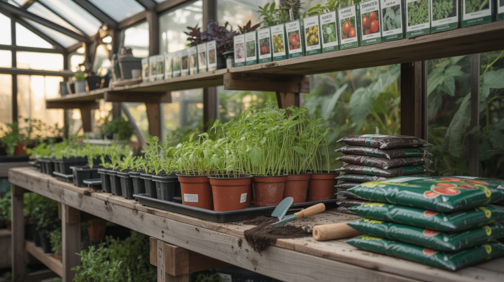 Greenhouse Potting Bench