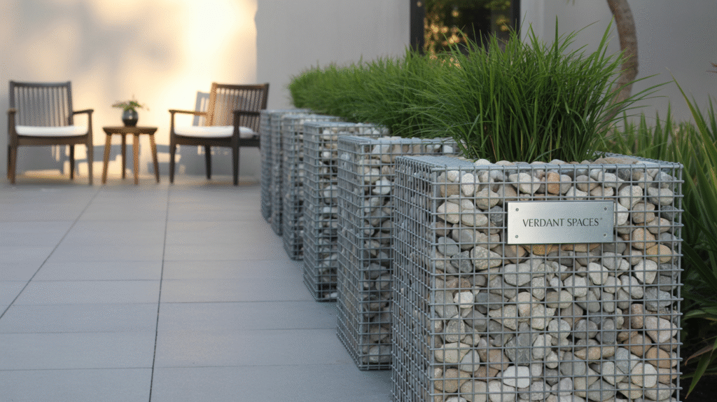Modern Gabion Planters