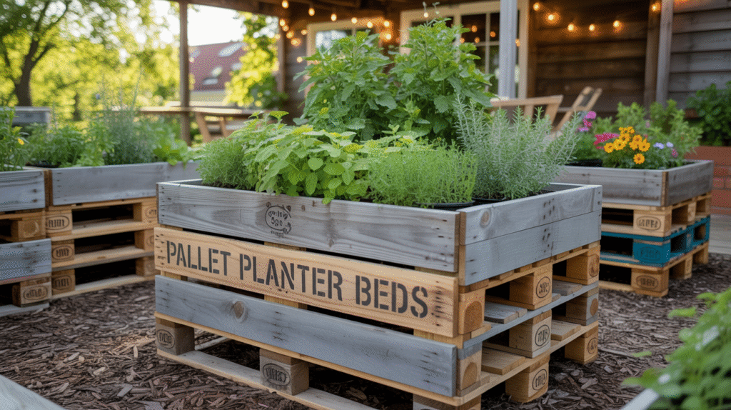 Pallet Planter Beds