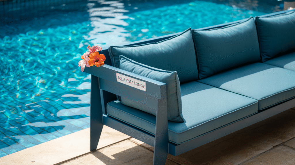 Poolside Sofas with Waterproof Materials
