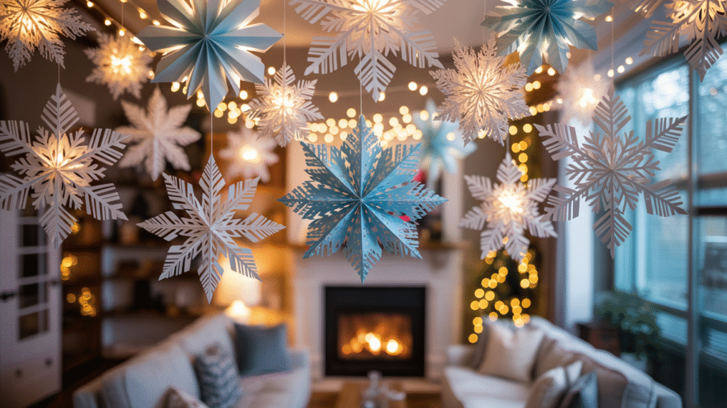 Hanging Ceiling Snowflakes