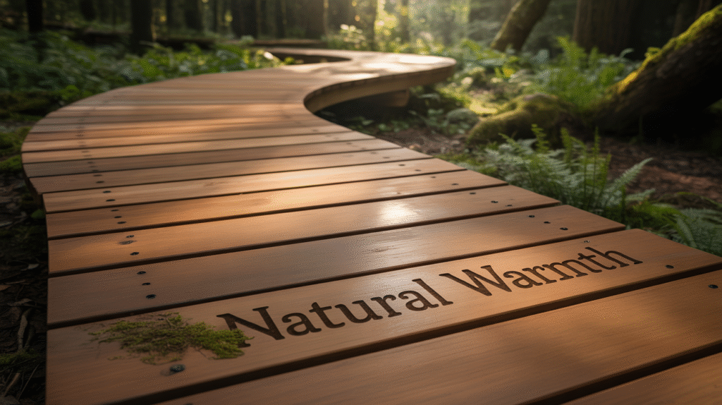 Wooden Plank Paths for Natural Warmth