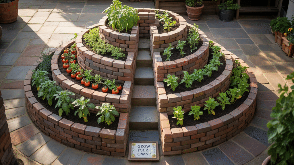 Creative Vegetable Spiral Beds