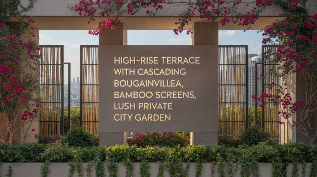 High-Rise Sanctuary with Bougainvillea