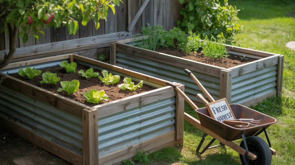 Corrugated Metal Beds