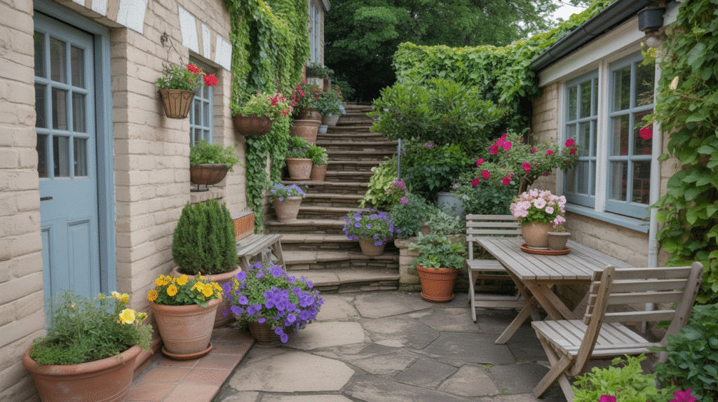  Charming Stone Pathway with Cottage Vibes