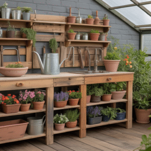 12 Potting Bench Ideas That Make Gardening Easier & More Fun