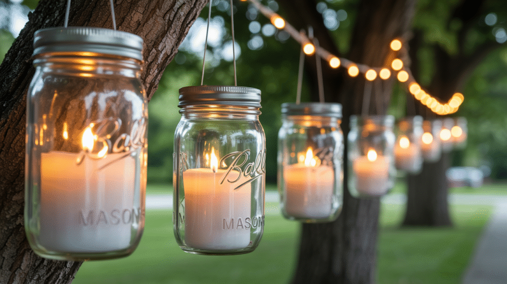 DIY Candle Jar Lanterns