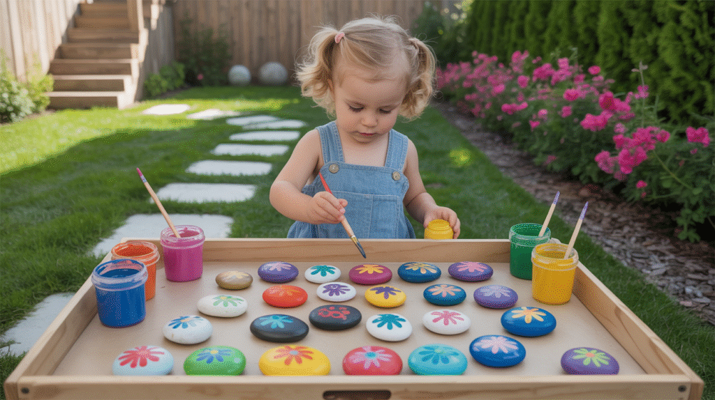  DIY Rock Paint Stations for Kids