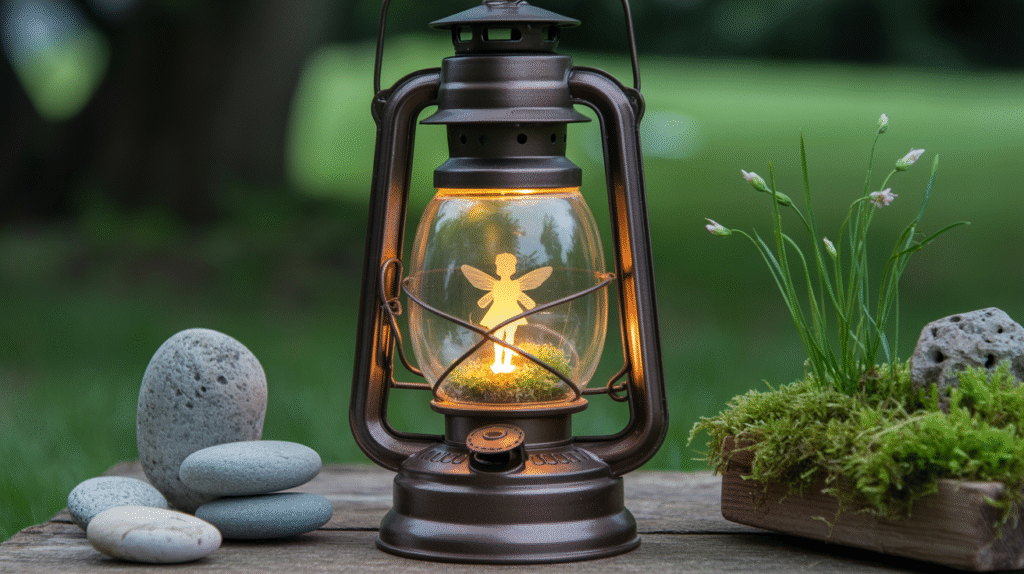 Fairy Garden in a Lantern