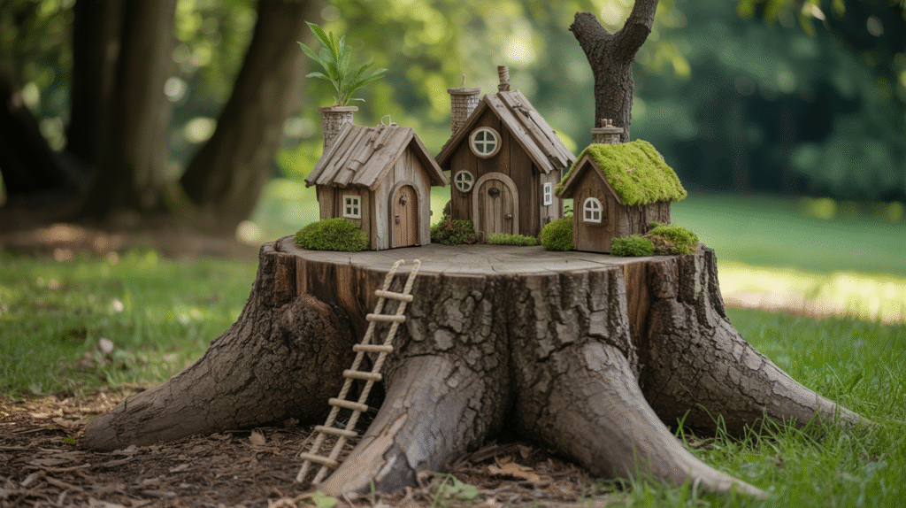 Fairy Tree Stump Village