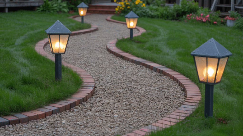 Gravel Paths with Edging for a Clean Look