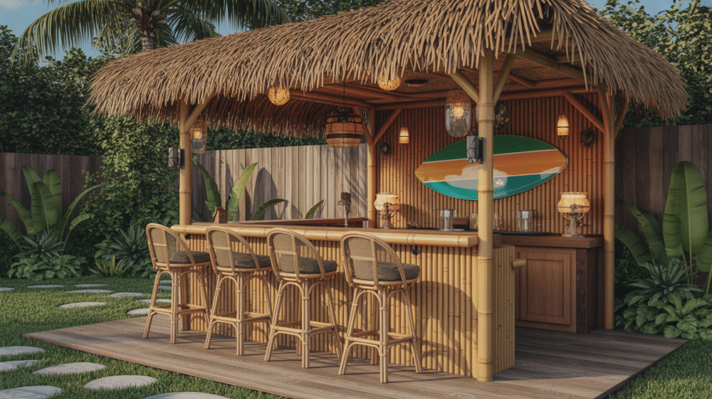 Tropical Tiki Bar for Island Vibes