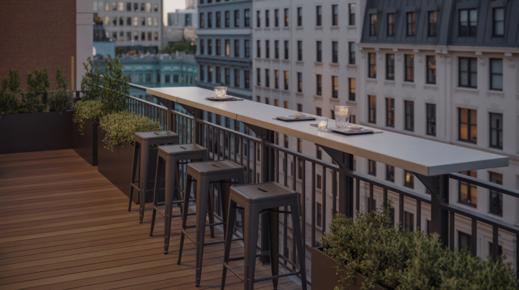 Narrow Bar-Style Table