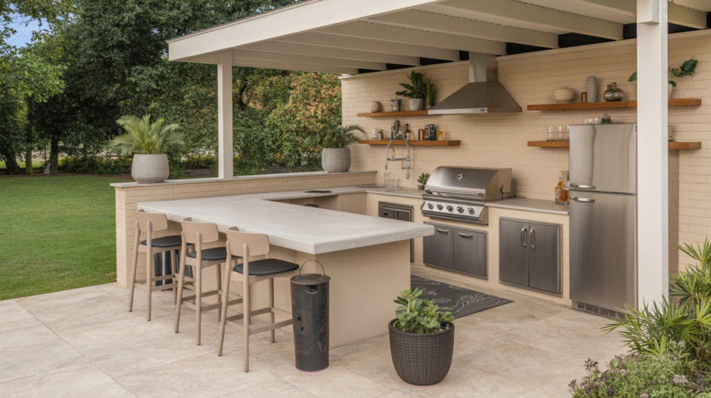 Outdoor Kitchen & Bar Combo