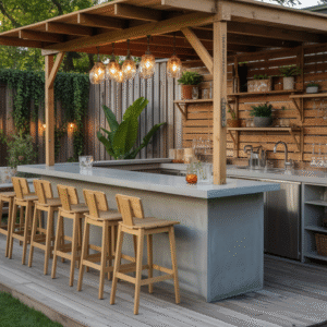 15 Outdoor Patio Bar Ideas for Cozy, Trendy, and Affordable Outdoor Living