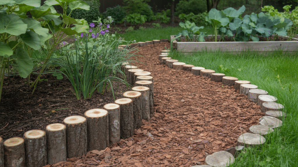 Mulch or Bark Paths for a Soft, Natural Vibe