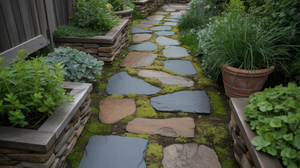 Natural Stone Pathways for a Rustic Feel