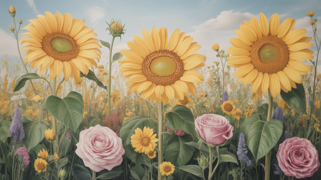 Flower Explosion Wall