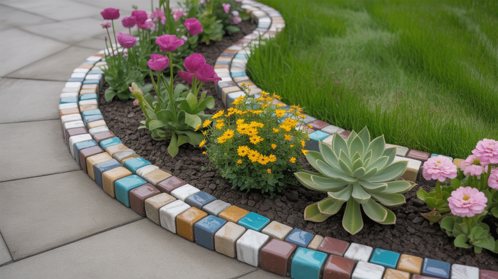 Rock Border Mosaic Edging
