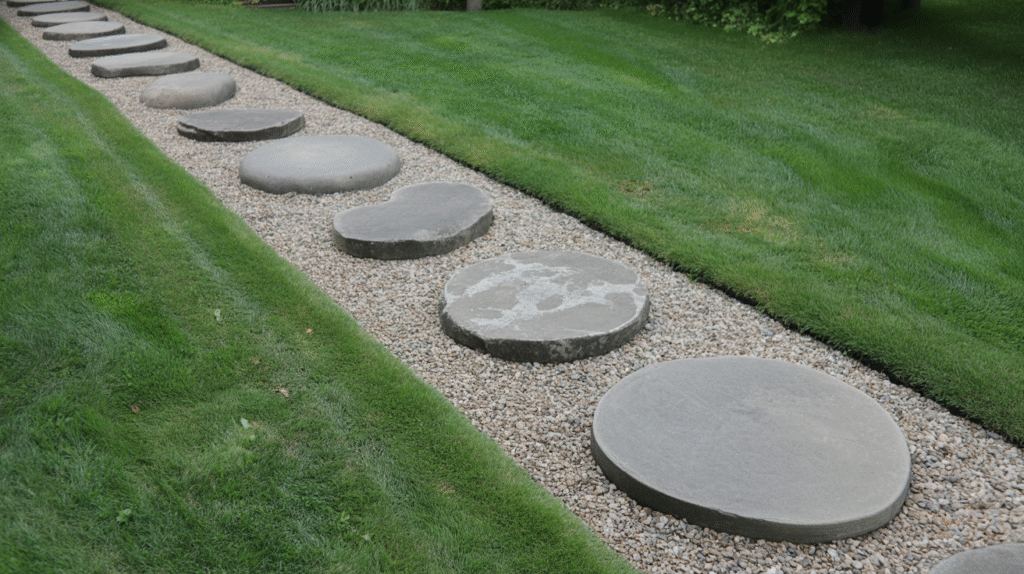  Stepping Stones Across Grass or Gravel