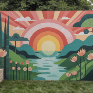10 Stunning Garden Mural Designs for a Creative Outdoor Retreat