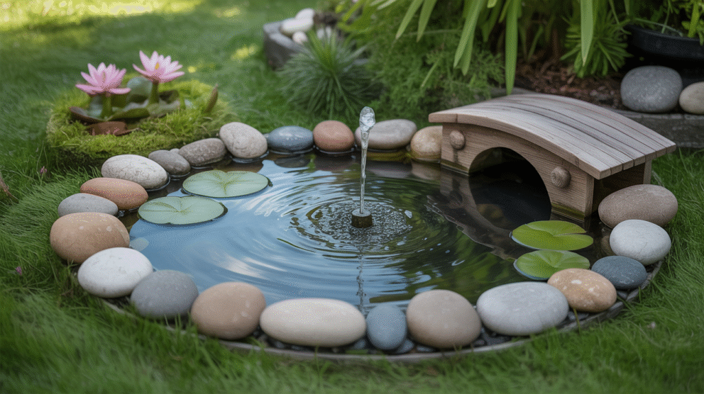 Water Feature Fairy Garden