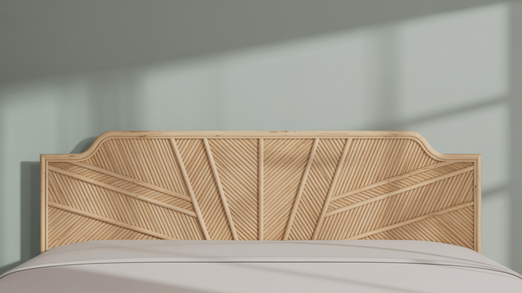 Chevron Pattern Headboard – Modern Geometric Chic