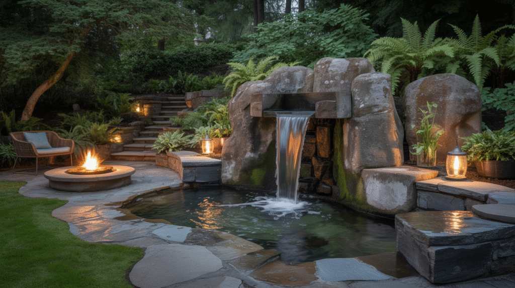 Rock Grotto Waterfall Retreat
