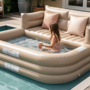 Float in Style: 10 Sofa-Shaped Inflatable Pools for Luxe Outdoor Lounging