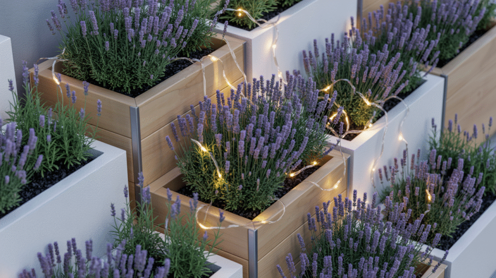 Elevated Lavender Planters