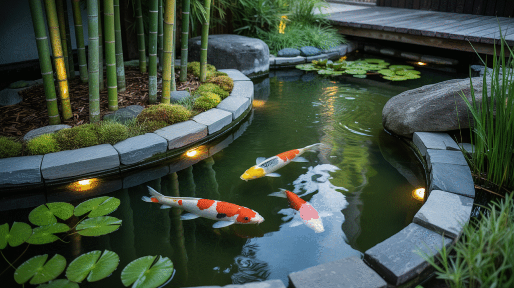Zen Bamboo Water Garden