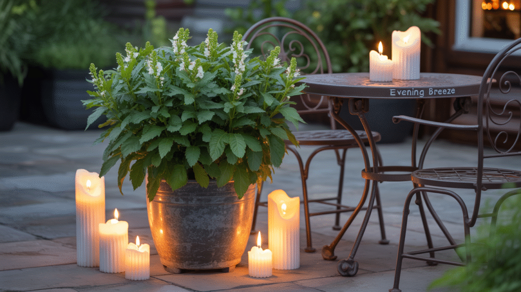 Citronella Paired with Outdoor Candles – Ambience + Protection