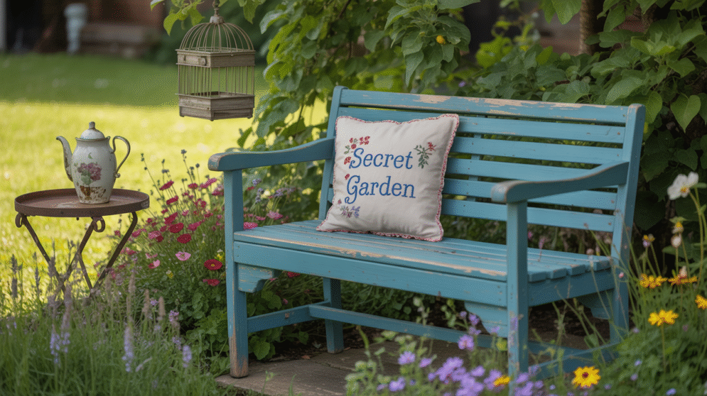 Cottage-Style Corner Filled With Wildflowers and Charm