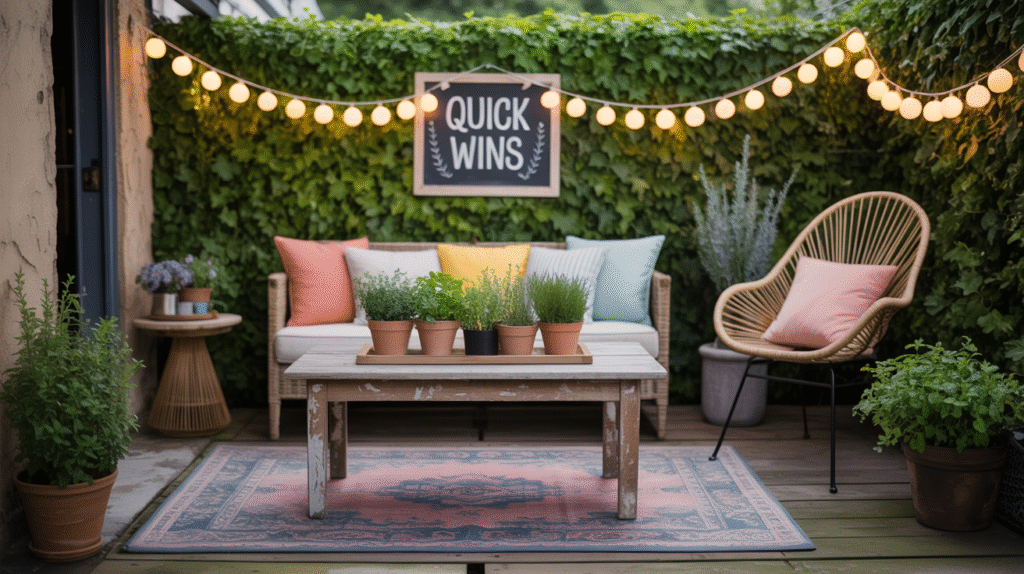 Quick Wins for Small Patio Magic