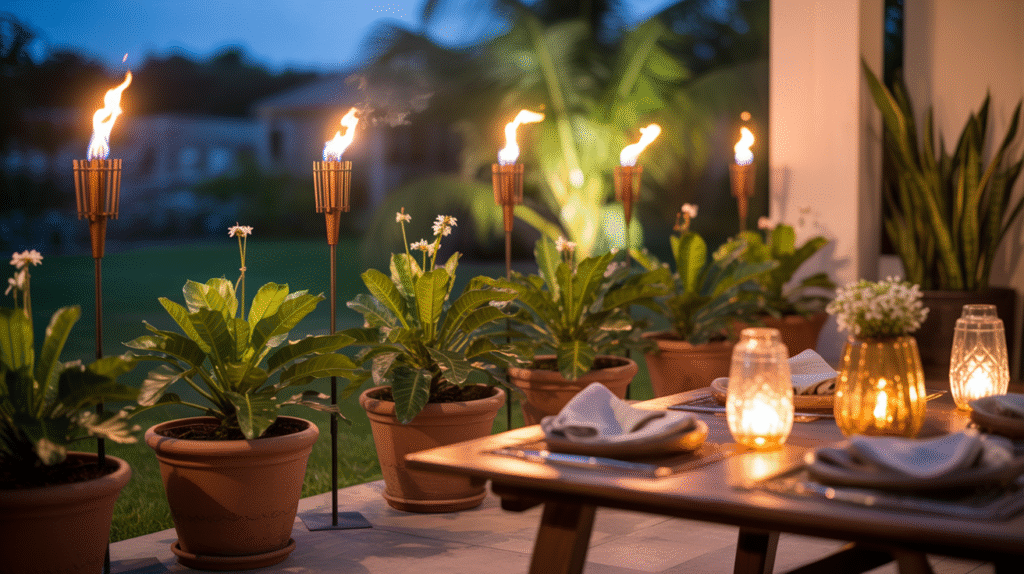Citronella with Tiki Torches – Tropical Vibes with Purpose