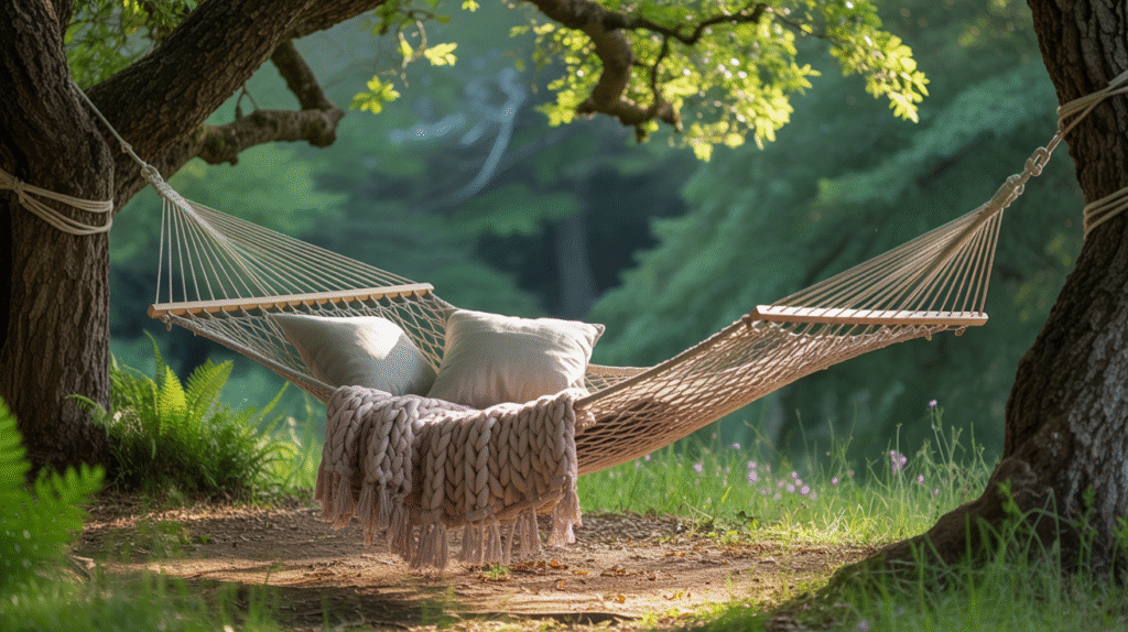 Suspended Rope Hammock Haven